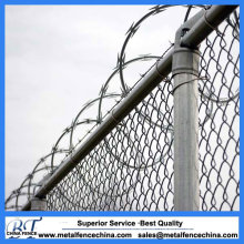 High Quality Hot Dipped Galvanized Diamond Wire Mesh Used Chain Link Fence